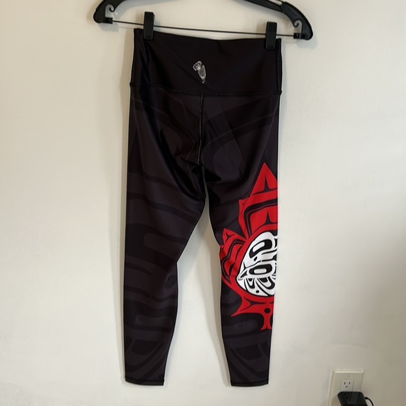 Nominou Maple Leaf Black Leggings - Picture 5 of 10